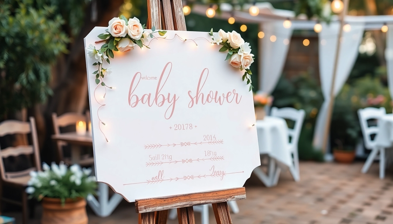 Creative Ideas to Design the Perfect Baby Shower Welcome Sign