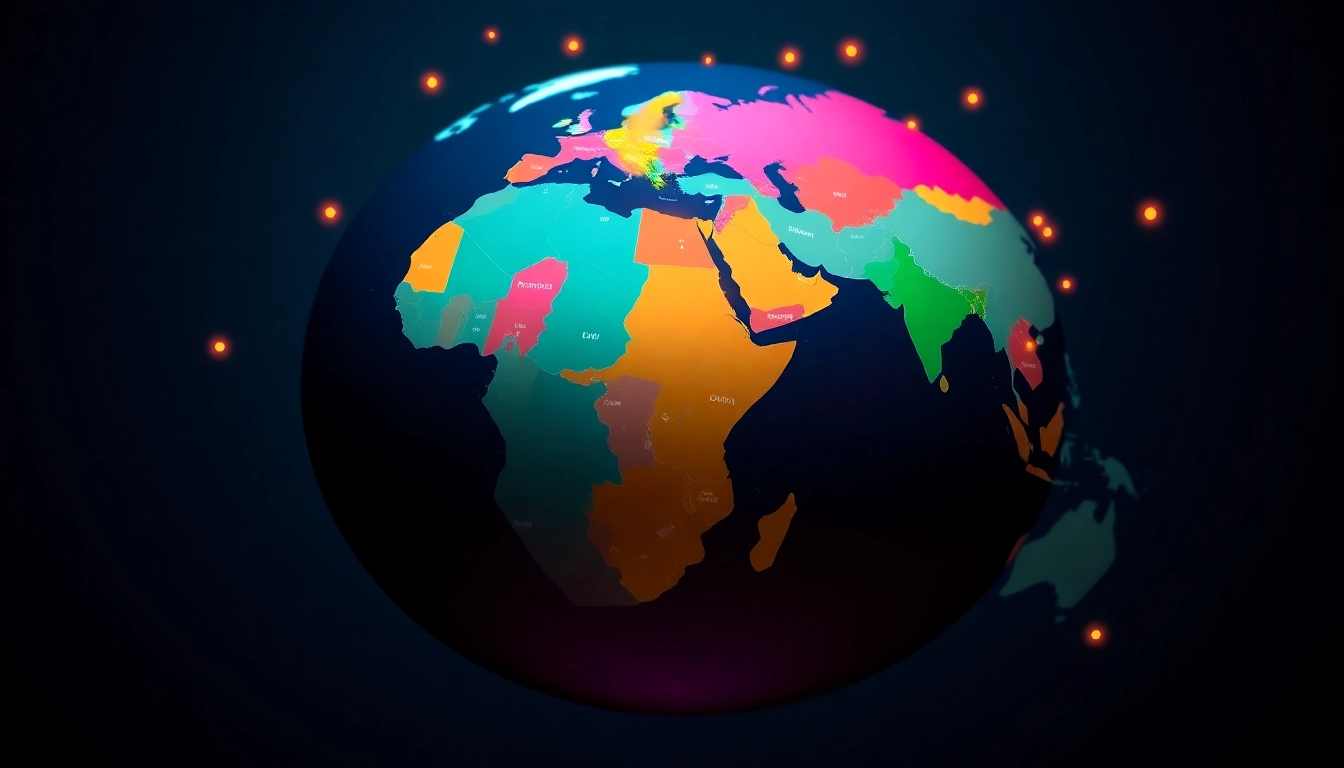 Map highlighting crypto-friendly countries for investors and entrepreneurs worldwide, showcasing global diversity and opportunity.