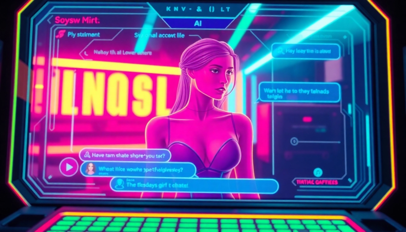 NSFW AI chatbot providing unfiltered, realistic adult conversations with a digital partner in a modern virtual setting for mature users.