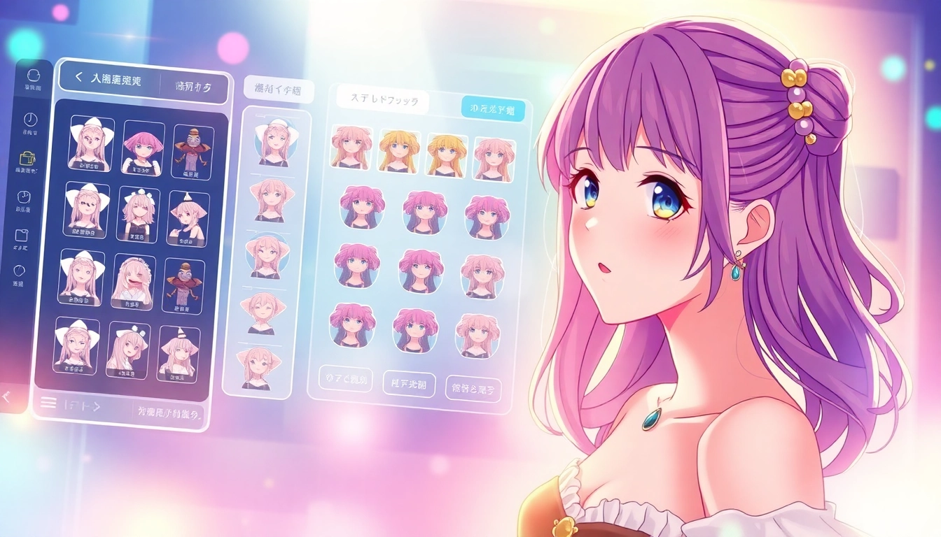 Detailed AI hentai generator interface with customizable anime characters in vibrant colors and dynamic poses, emphasizing creativity and realism for user engagement.