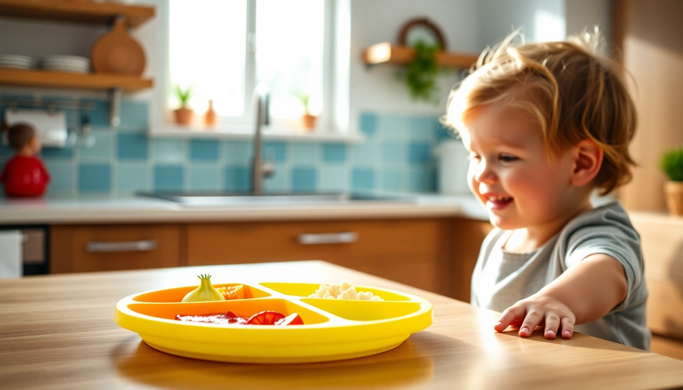 How a Silicone Divided Plate for Self Feeding Enhances Childs Independence and Meal Time